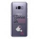 Coque rigide transparent Soirée ar'rosé à la française pour Samsung Galaxy S8
