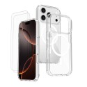 Coque iPhone 17 Pro Max Transparente Compatible Magsafe + 2 Vitres Protection Ecran