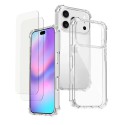 Coque iPhone 17 Pro Antichoc Silicone bords renforcés + 2 Vitres en verre trempé Protection écran