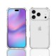 Coque iPhone 17 Pro Antichoc Silicone bords renforcés + 2 Vitres en verre trempé Protection écran