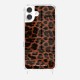 Coque iPhone 16 Plus avec anneau glossy transparente Leopard terracotta et noir Design La Coque Francaise.