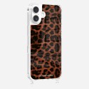 Coque iPhone 16 transparente Leopard terracotta et noir Design La Coque Francaise.