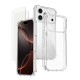 Coque iPhone 17 Pro Max  Antichoc Silicone bords renforcés + 2 Vitres en verre trempé Protection écran