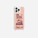 Coque iPhone 14 Pro Max avec anneau glossy transparente Seoul Design La Coque Francaise.