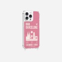 Coque iPhone 14 Pro Max avec anneau glossy transparente Barcelone Design La Coque Francaise.