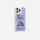 Coque iPhone 14 Pro Max avec anneau glossy transparente Paris Design La Coque Francaise.