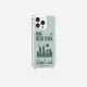 Coque iPhone 14 Pro Max avec anneau glossy transparente New York Design La Coque Francaise.