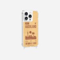 Coque iPhone 14 Pro avec anneau glossy transparente Auckland Design La Coque Francaise.