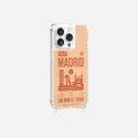 Coque iPhone 14 Pro avec anneau glossy transparente Madrid Design La Coque Francaise.