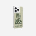 Coque iPhone 14 Pro avec anneau glossy transparente Lyon Design La Coque Francaise.