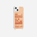 Coque iPhone 14 Plus avec anneau glossy transparente Madrid Design La Coque Francaise.