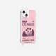 Coque iPhone 14 Plus avec anneau glossy transparente Los Angeles Design La Coque Francaise.