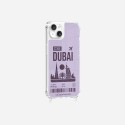 Coque iPhone 14 Plus avec anneau glossy transparente Dubai Design La Coque Francaise.