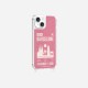 Coque iPhone 14 avec anneau glossy transparente Barcelone Design La Coque Francaise.