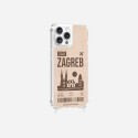 Coque iPhone 13 Pro Max avec anneau glossy transparente Zagreb Design La Coque Francaise.