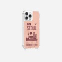 Coque iPhone 13 Pro Max avec anneau glossy transparente Seoul Design La Coque Francaise.