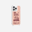 Coque iPhone 13 Pro avec anneau glossy transparente Seoul Design La Coque Francaise.