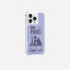 Coque iPhone 13 Pro avec anneau glossy transparente Paris Design La Coque Francaise.
