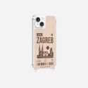 Coque iPhone 13 avec anneau glossy transparente Zagreb Design La Coque Francaise.
