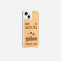 Coque iPhone 13 avec anneau glossy transparente Auckland Design La Coque Francaise.