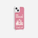 Coque iPhone 13 avec anneau glossy transparente Barcelone Design La Coque Francaise.