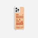 Coque iPhone 12 PRO MAX avec anneau glossy transparente Madrid Design La Coque Francaise.