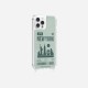 Coque iPhone 12 PRO MAX avec anneau glossy transparente New York Design La Coque Francaise.