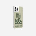 Coque iPhone 12/12 PRO avec anneau glossy transparente Lyon Design La Coque Francaise.