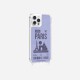 Coque iPhone 12/12 PRO avec anneau glossy transparente Paris Design La Coque Francaise.