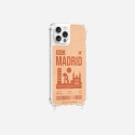 Coque iPhone 12/12 PRO avec anneau glossy transparente Madrid Design La Coque Francaise.