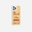 Coque iPhone 12/12 PRO avec anneau glossy transparente Auckland Design La Coque Francaise.