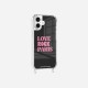 Coque iPhone 17 Love Rock Paris rose Design La Coque Francaise.