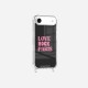 Coque iPhone 17 Air Love Rock Paris rose Design La Coque Francaise.
