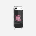 Coque iPhone 17 Air Love Rock Paris rose Design La Coque Francaise.