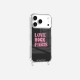 Coque iPhone 17 Pro Love Rock Paris rose Design La Coque Francaise.