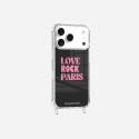 Coque iPhone 17 Pro Max Love Rock Paris rose Design La Coque Francaise.