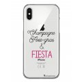 Coque iPhone X/Xs rigide transparente Champ et Fiesta Dessin La Coque Francaise