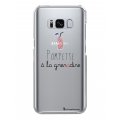 Coque Samsung Galaxy S8 rigide transparente Pompette à la grenadine Dessin La Coque Francaise