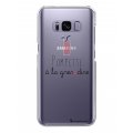 Coque Samsung Galaxy S8 Plus rigide transparente Pompette à la grenadine Dessin La Coque Francaise