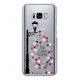 Coque rigide transparent Pluie d'amour Parisienne pour Samsung Galaxy S8 Plus