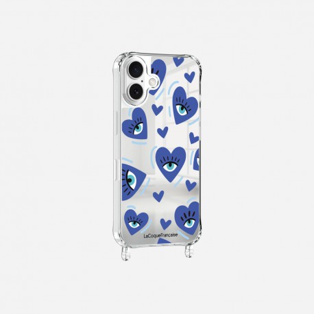 Coque iPhone 17 Yeux d'amour bleu Design La Coque Francaise.