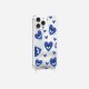 Coque iPhone 13 Pro Max
 avec anneau miroir Yeux d'amour bleu Design La Coque Francaise.