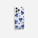 Coque iPhone 15 Pro Max avec anneau miroir Yeux d'amour bleu Design La Coque Francaise.