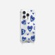 Coque iPhone 15 Pro avec anneau miroir Yeux d'amour bleu Design La Coque Francaise.