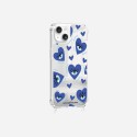 Coque iPhone 15 Plus avec anneau miroir Yeux d'amour bleu Design La Coque Francaise.