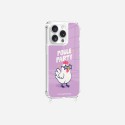 Coque iPhone 14 Pro avec anneau glossy transparente Poule party Design La Coque Francaise.