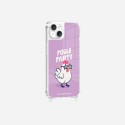Coque iPhone 14 Plus avec anneau glossy transparente Poule party Design La Coque Francaise.