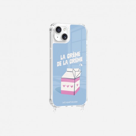 Coque iPhone 14 Plus avec anneau glossy transparente La creme de la creme Design La Coque Francaise.