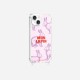 Coque iPhone 14 avec anneau glossy transparente Mon lapin Design La Coque Francaise.