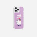 Coque iPhone 13 Pro Max avec anneau glossy transparente Poule party Design La Coque Francaise.